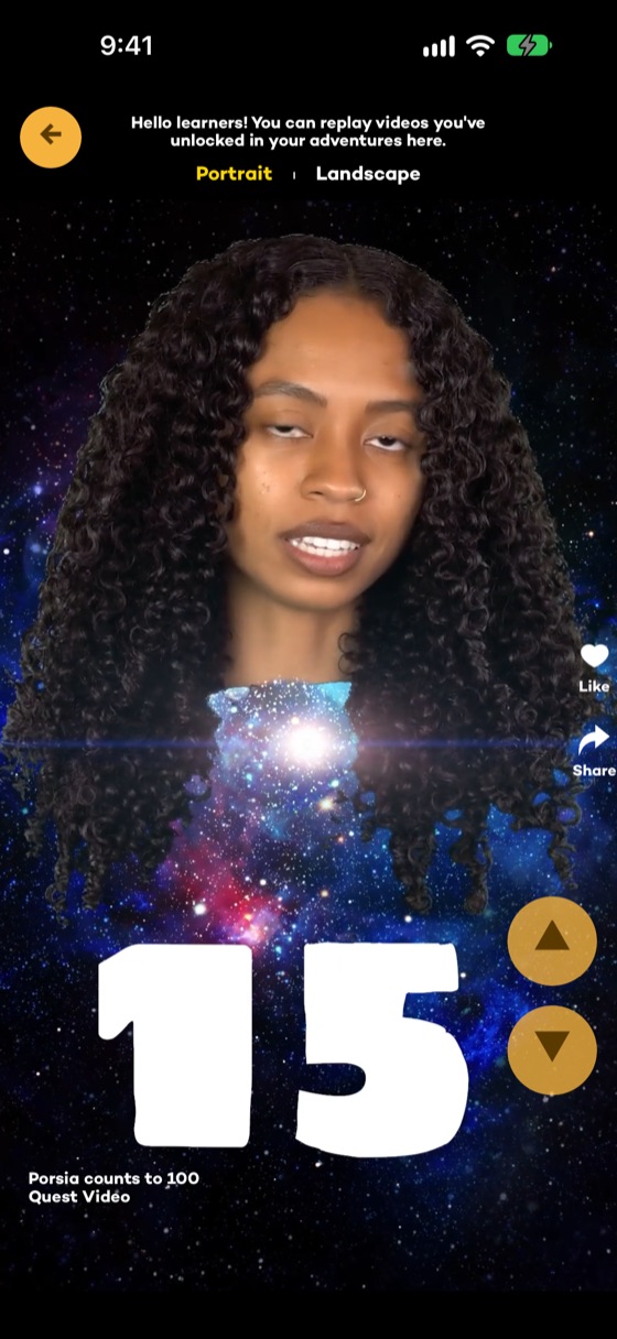 A real person teaching in a Video Quest